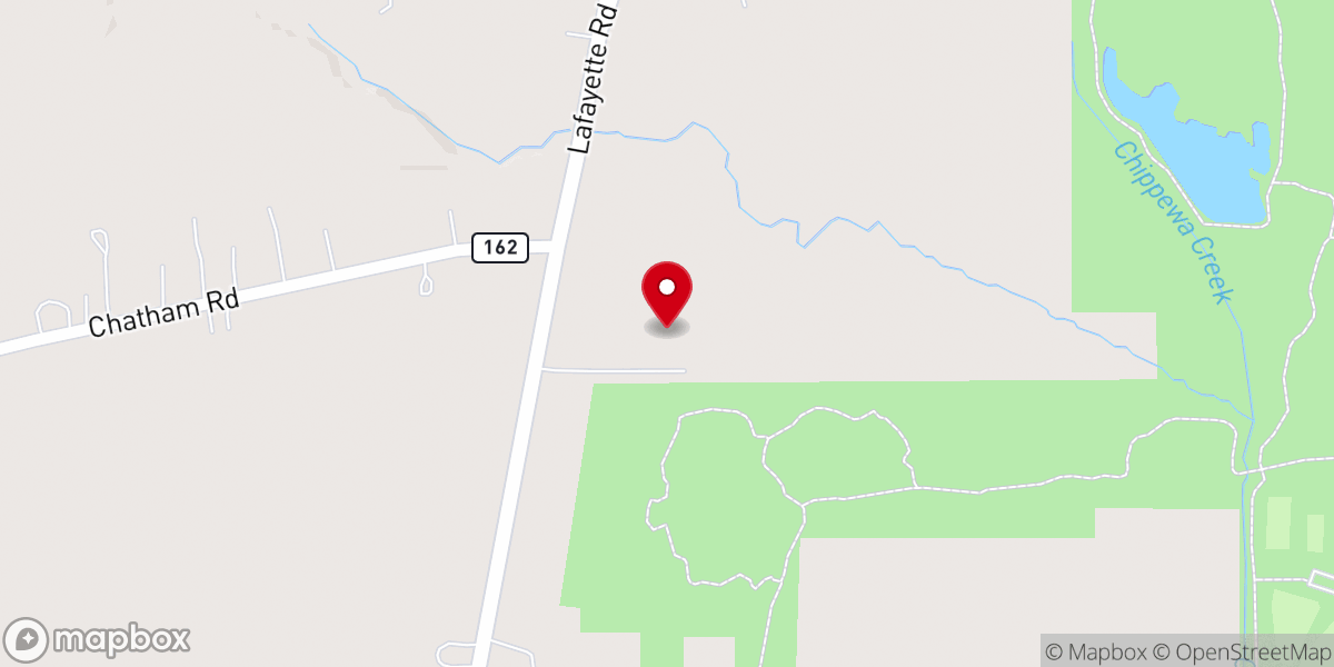 Map showing location of Lafayette United Methodist Church