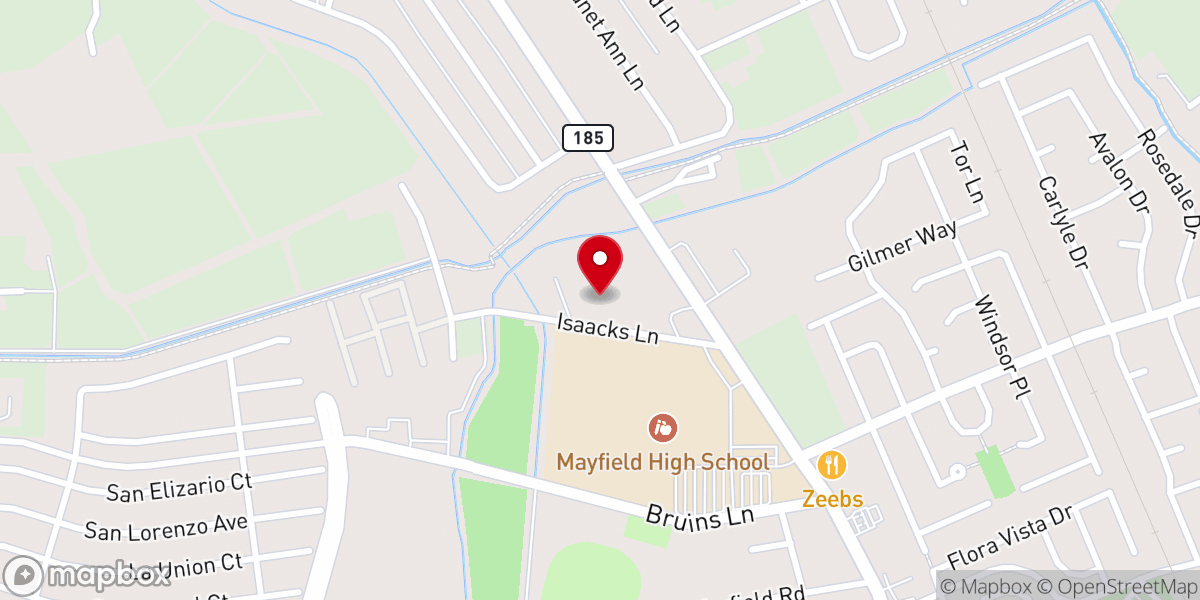 Map showing location of New Life United Pentecostal Church