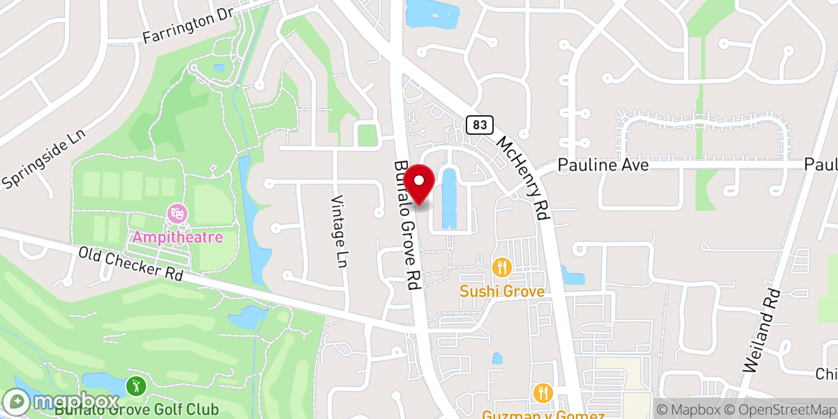 Map showing location of Northwest Suburban Interfaith Council