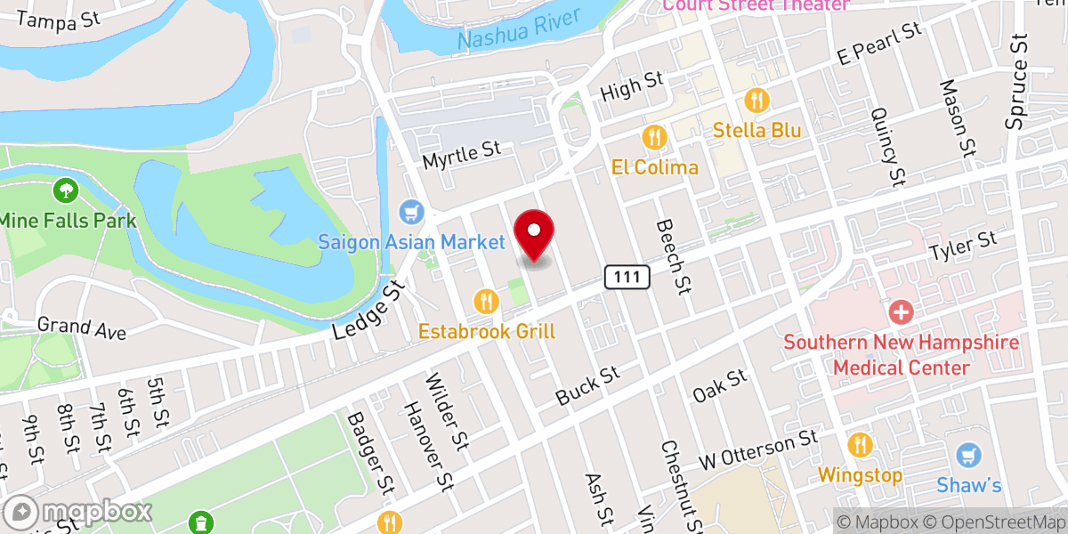 Map showing location of New Fellowship Baptist Church