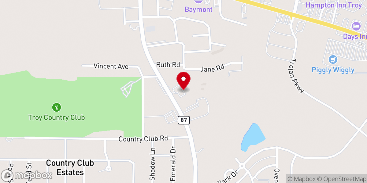 Map showing location of Saint Martin of Tours Catholic Church