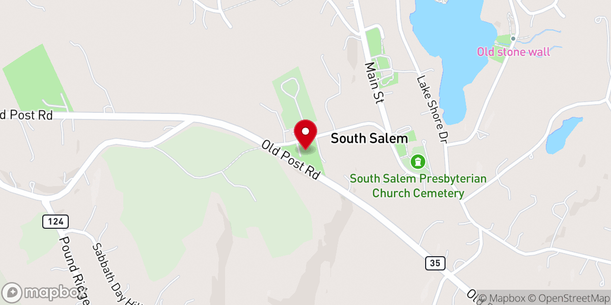 Map showing location of St John's Episcopal Church