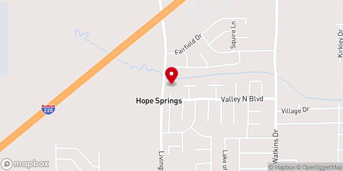 Map showing location of Cathedral AME Zion Camp Camez