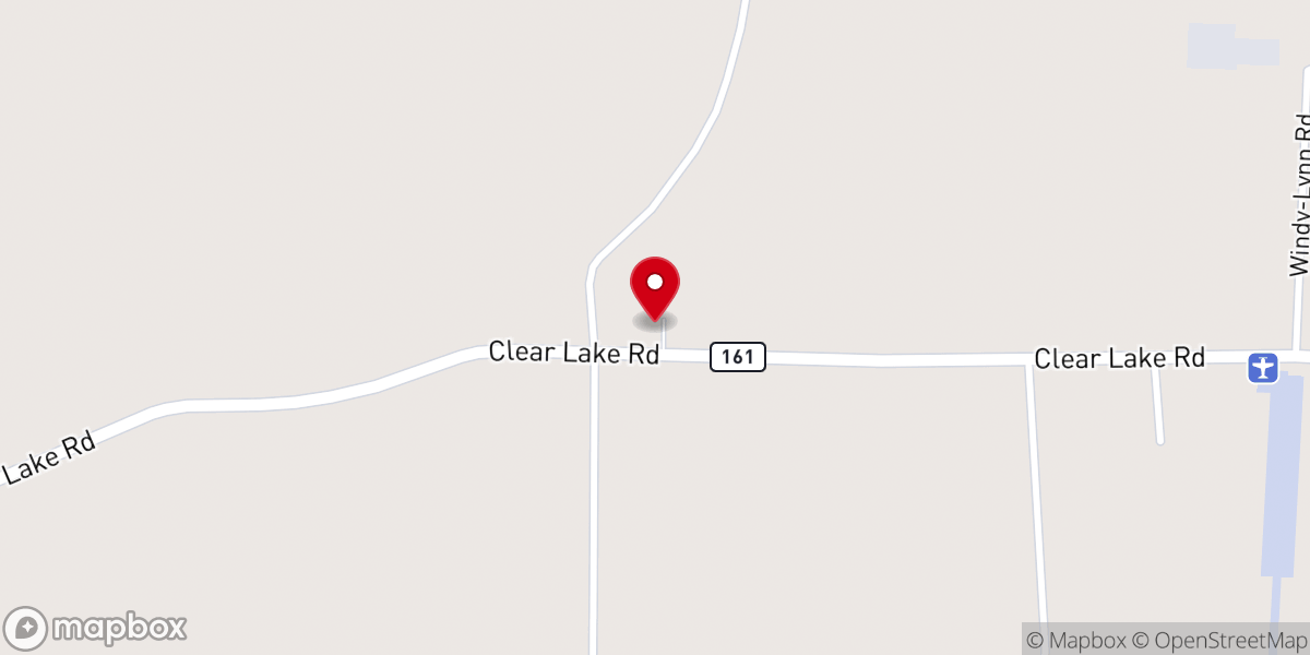 Map showing location of Holy Trinity Catholic Church