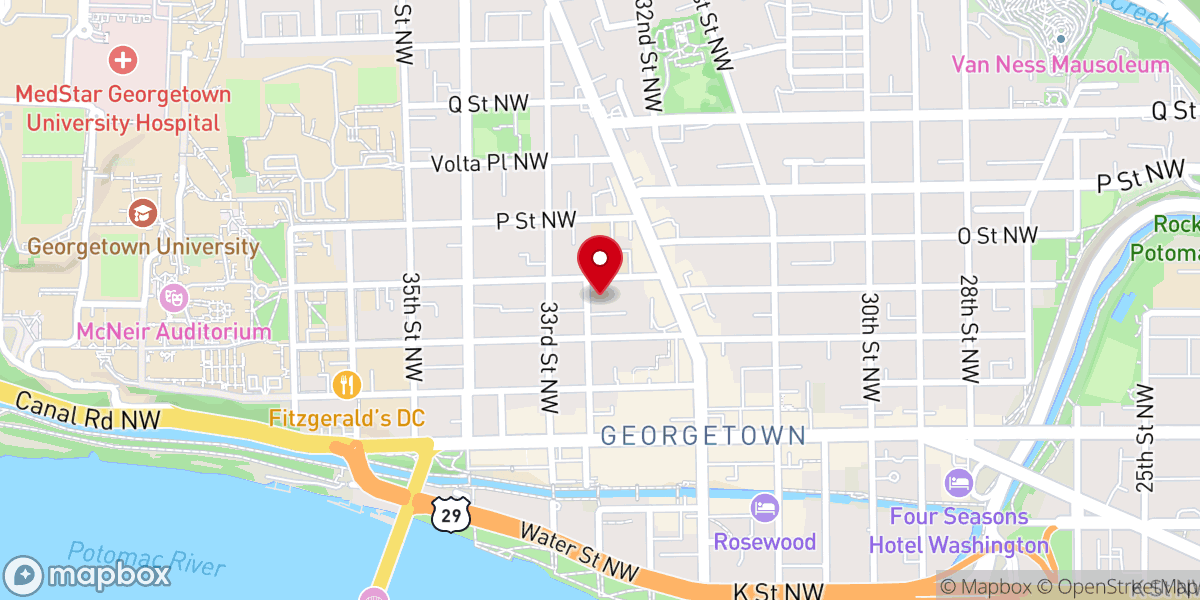Map showing location of Saint John's Episcopal Church
