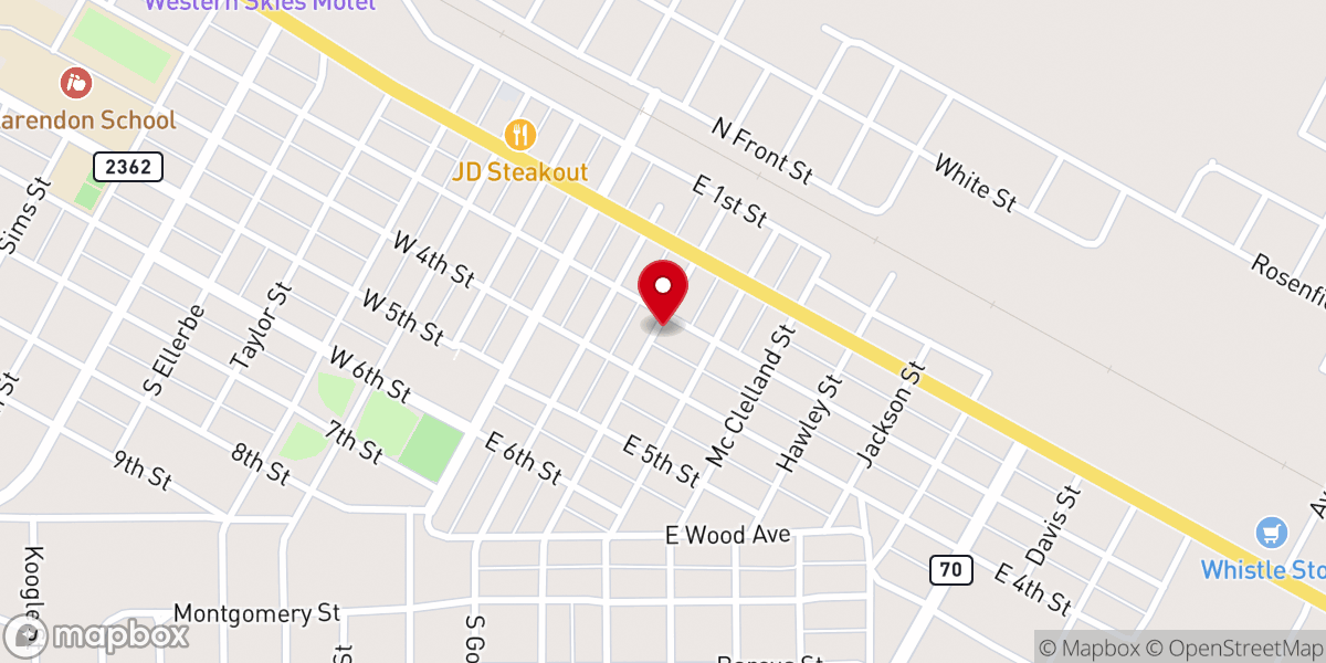 Map showing location of Family Life Center