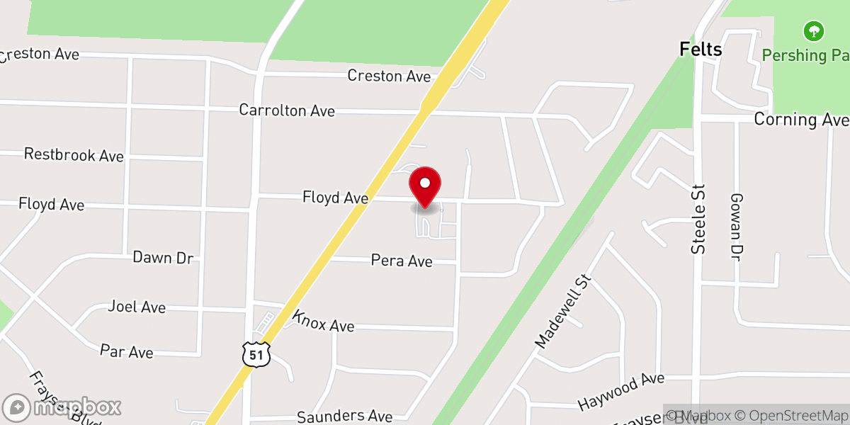 Map showing location of Word of Life Seventh Day Adventist Church