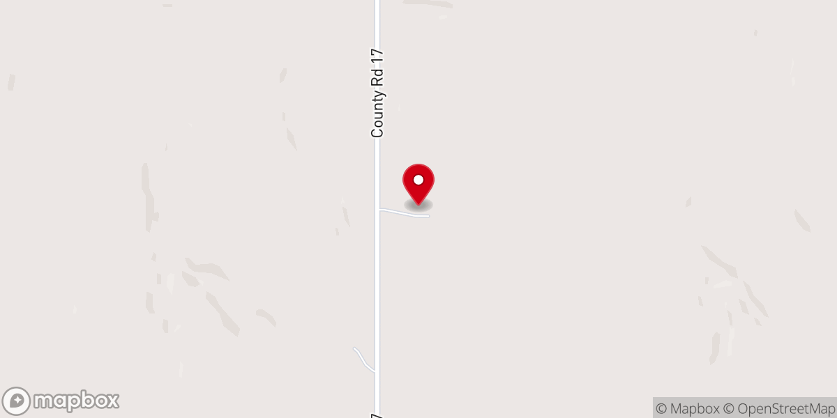 Map showing location of Prairie View Gospel Barn