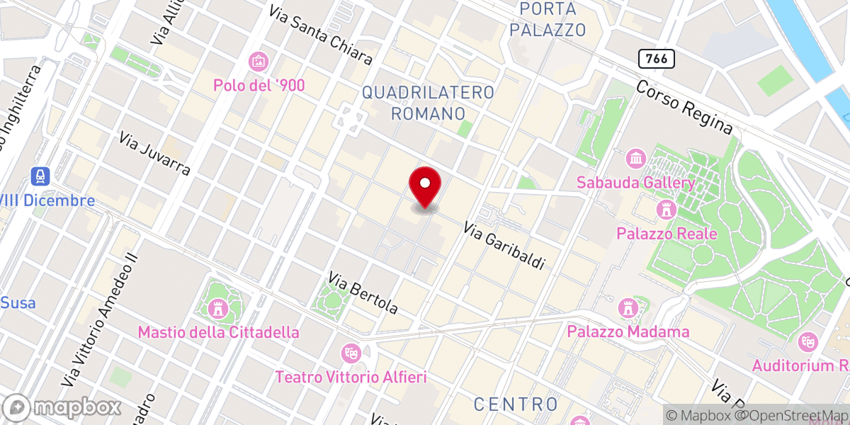 Map showing location of Chiesa dei Santi Martiri