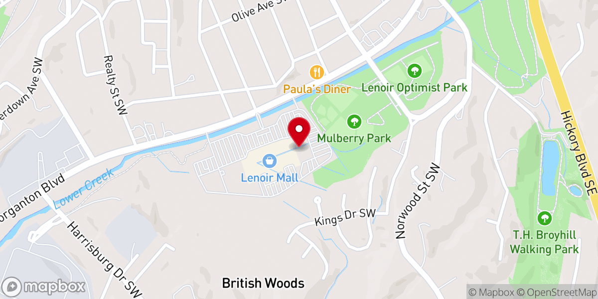 Map showing location of WaterLife Church