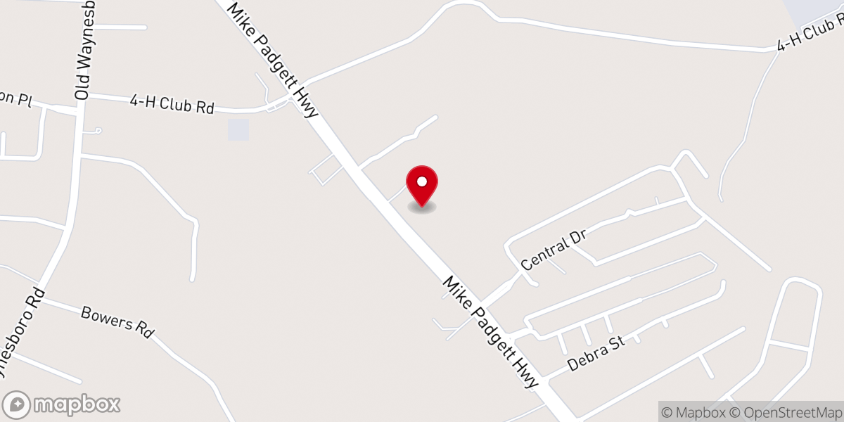 Map showing location of Augusta Worship Center, CLGI