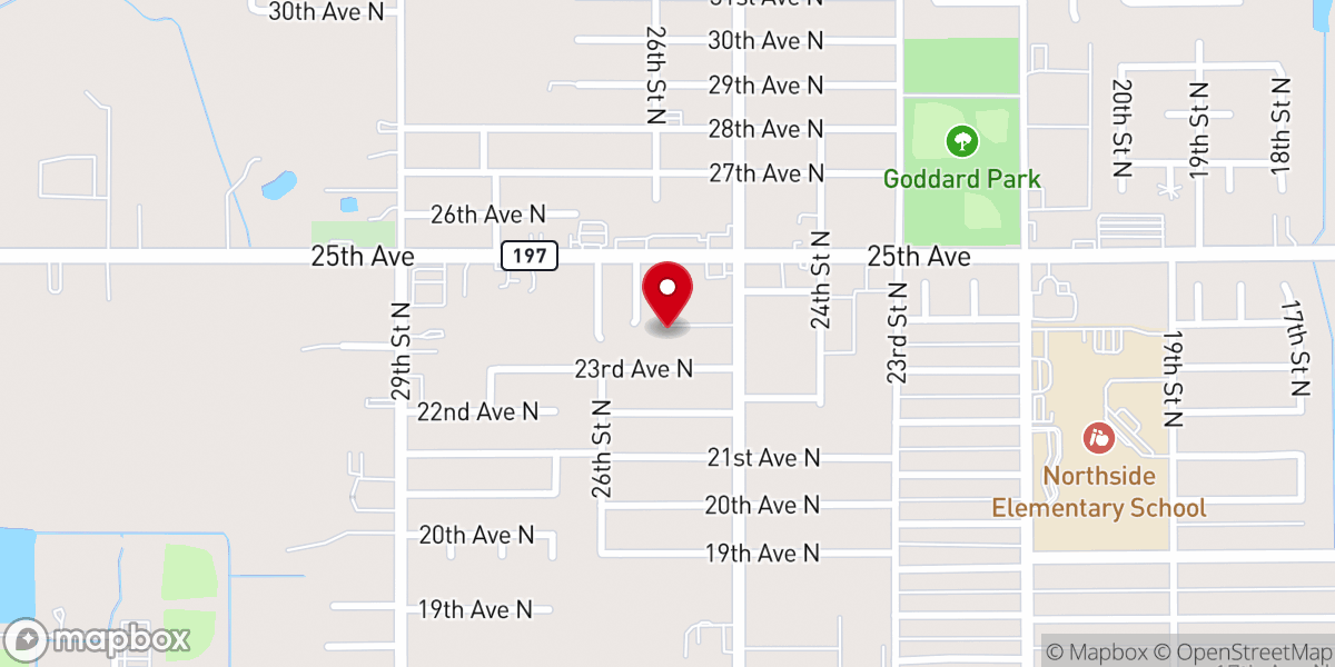 Map showing location of Iglesia Universal