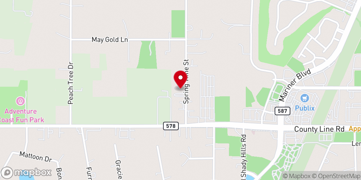 Map showing location of Faith Baptist Church