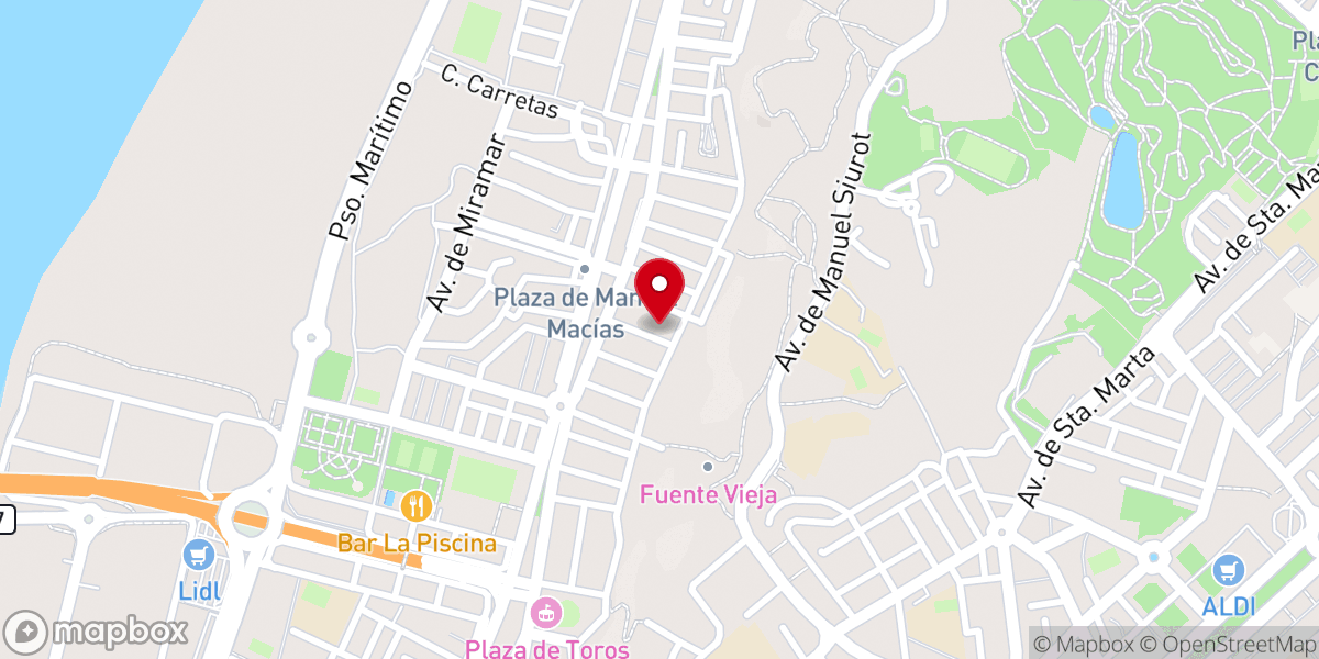 Map showing location of Hermandad de la Sagrada Lanzada