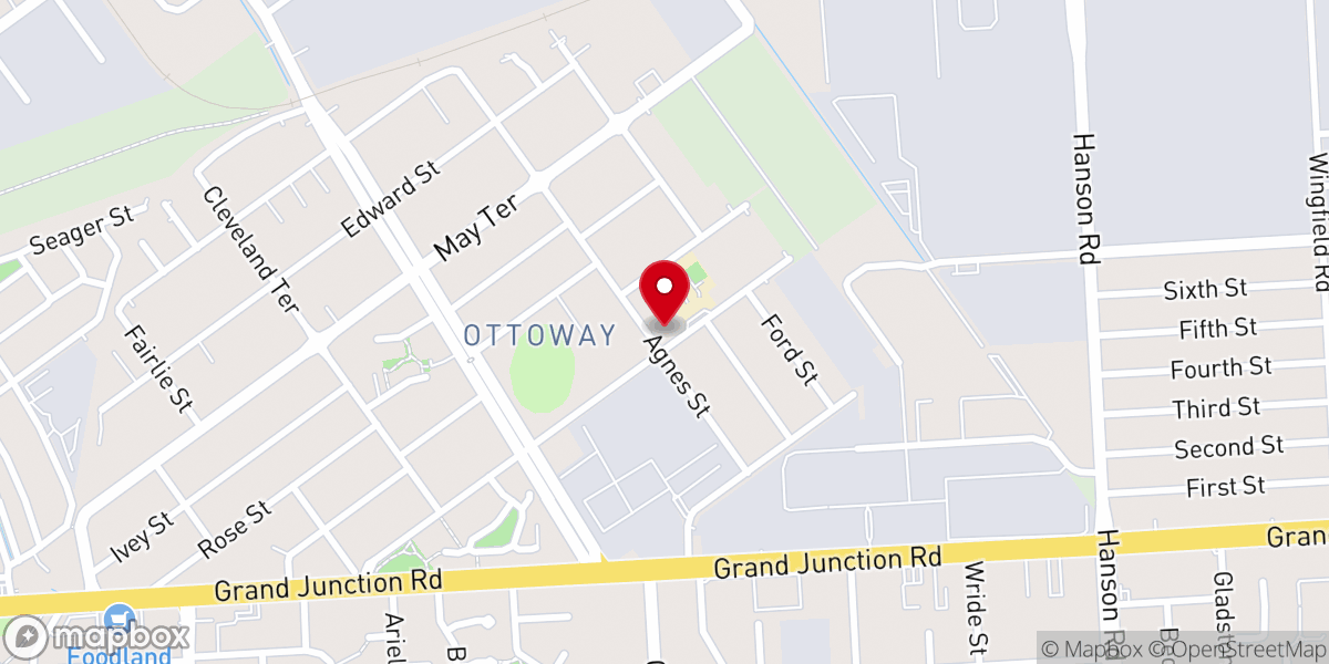 Map showing location of St Maximilian Kolbe Catholic Church Ottoway