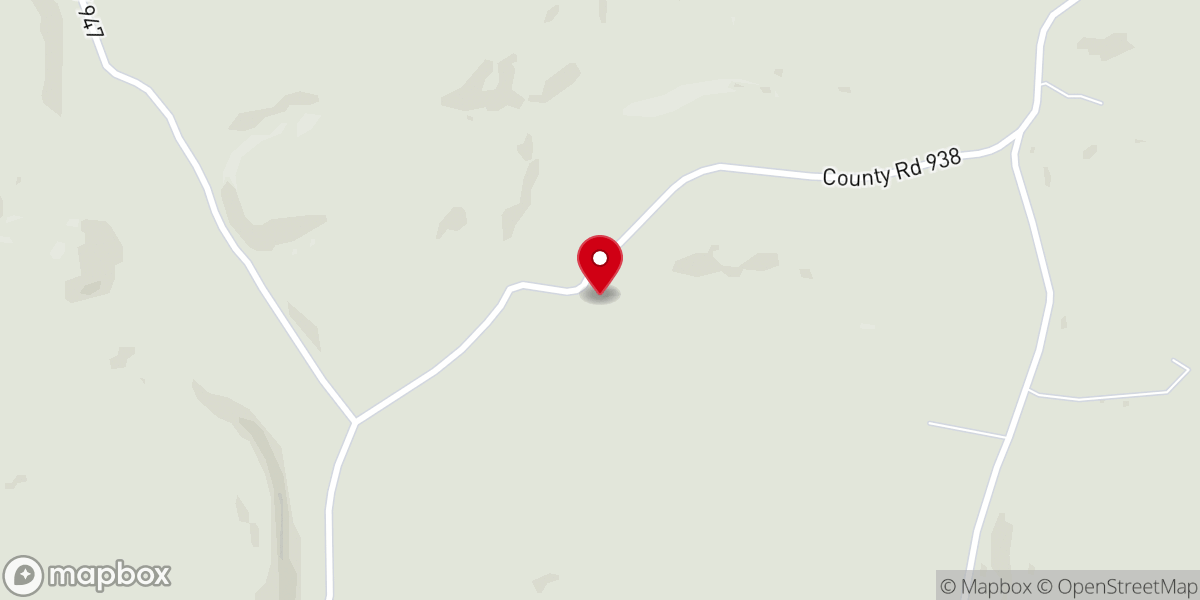 Map showing location of New Harmony Church