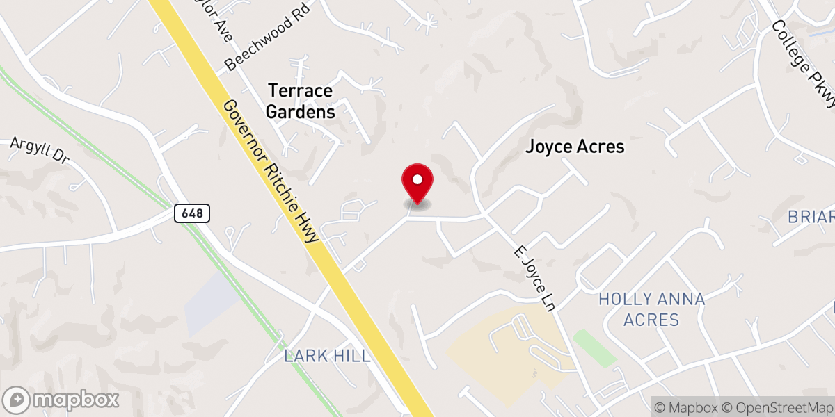Map showing location of The Redeemed Christian Church of God Goshen Parish Annapolis MD Inc