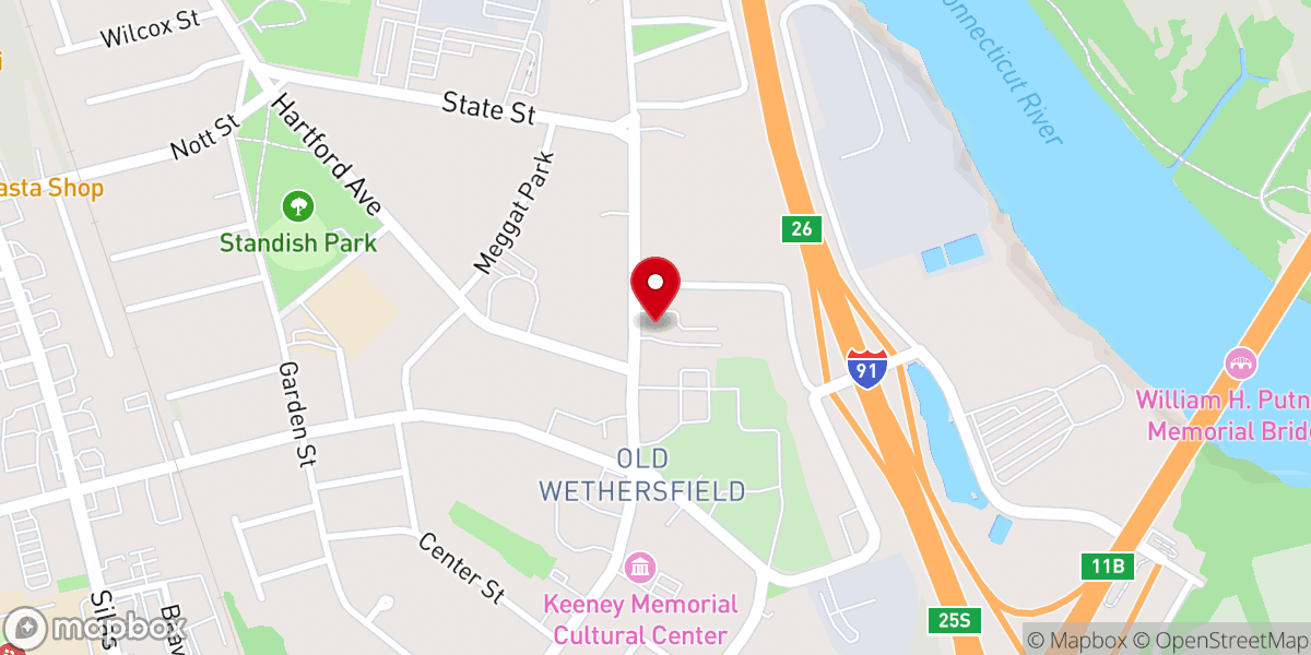 Map showing location of Trinity Episcopal Church