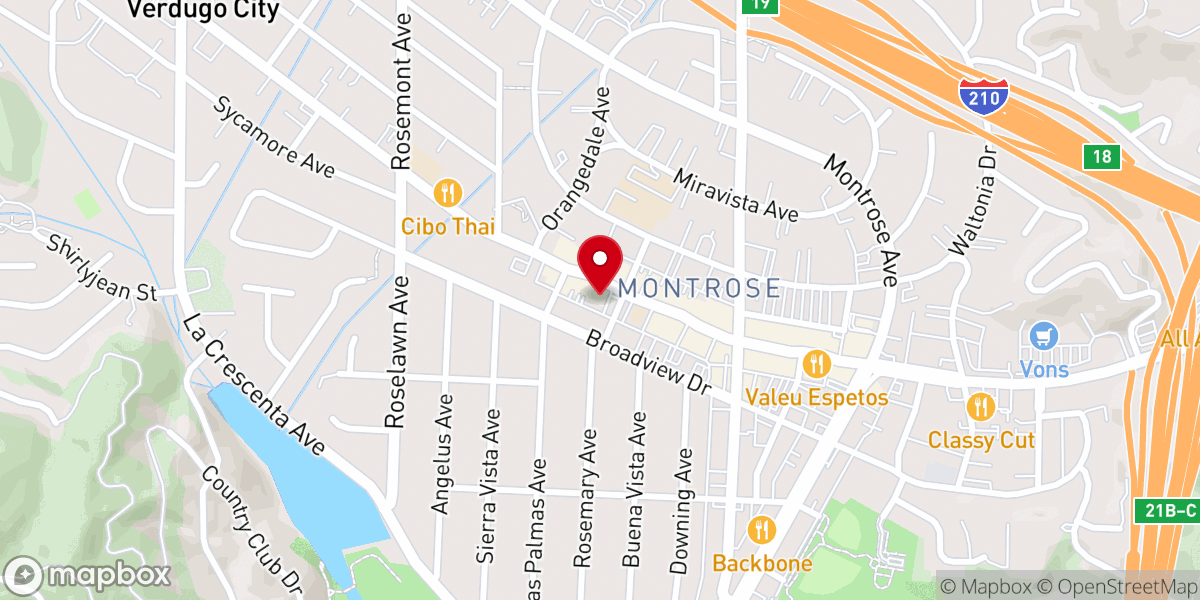 Map showing location of Christian Science Church