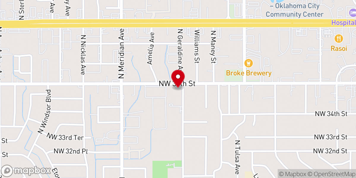 Map showing location of Redeemed Christian Church of God (RCCG), New Covenant Parish