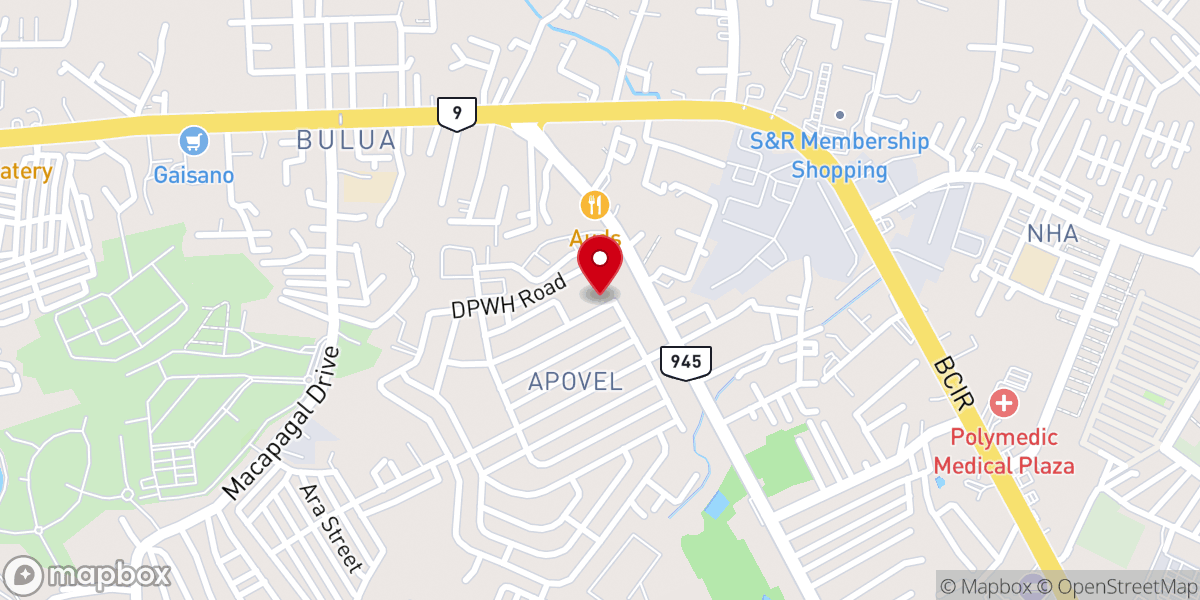 Map showing location of Arise Christian Ministries, Inc.