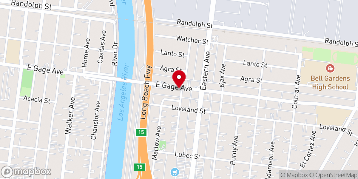 Map showing location of Tabernáculo Bíblico Bautista Amigos de Israel Bell Garden