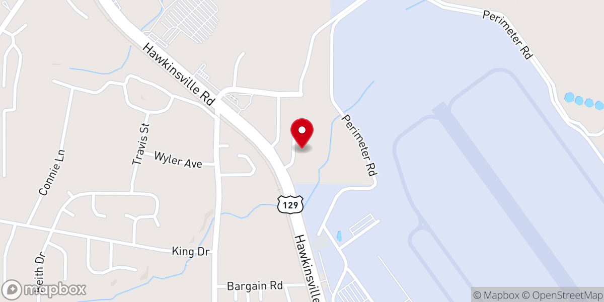 Map showing location of Victory Bible Baptist Church