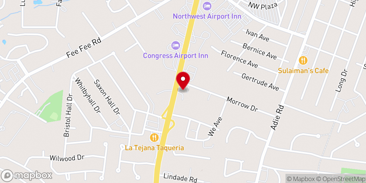 Map showing location of Iglesia De Cristo Ministerios Ebenezer St Louis Missouri
