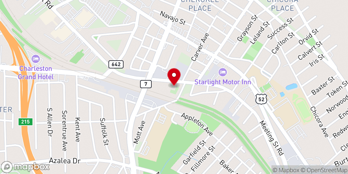Map showing location of Jerusalem Visionary Baptist Church