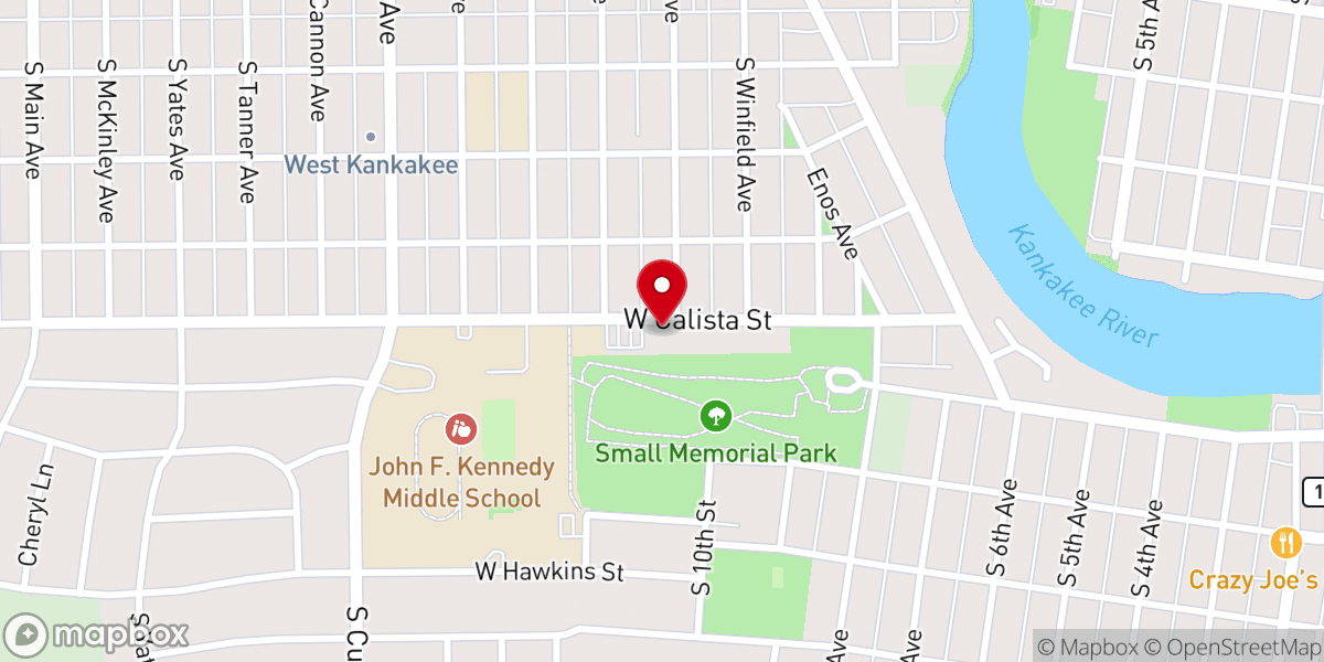 Map showing location of St Mark United Methodist Church
