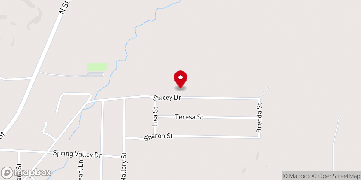 Map showing location of Faith Baptist Church