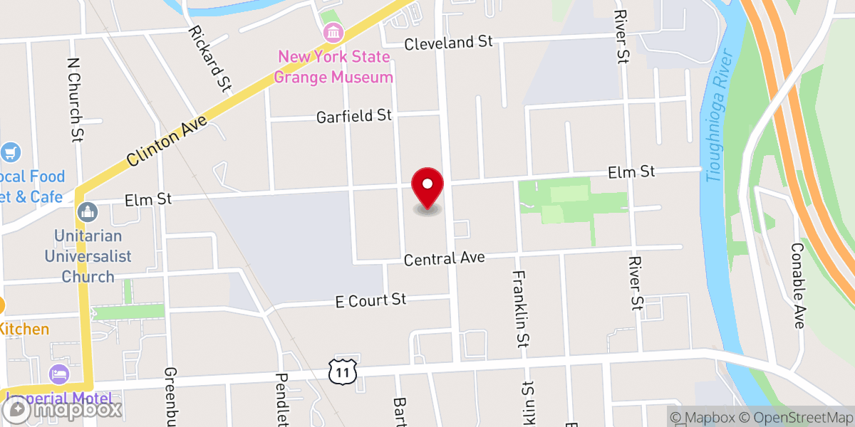 Map showing location of St Anthony's Church