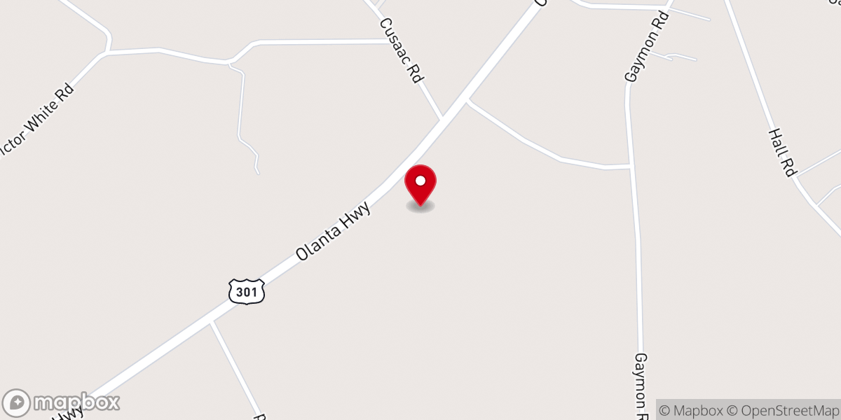 Map showing location of Unity Fellowship Christian Church