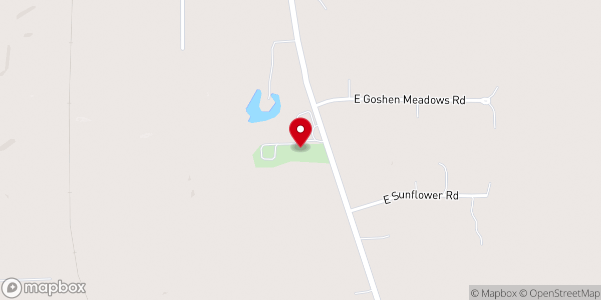 Map showing location of Pleasant Hill Baptist Church