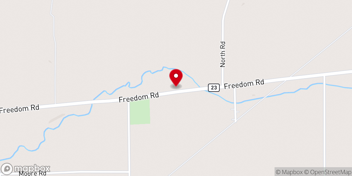 Map showing location of Freedom Baptist Church: A Reformed Fellowship