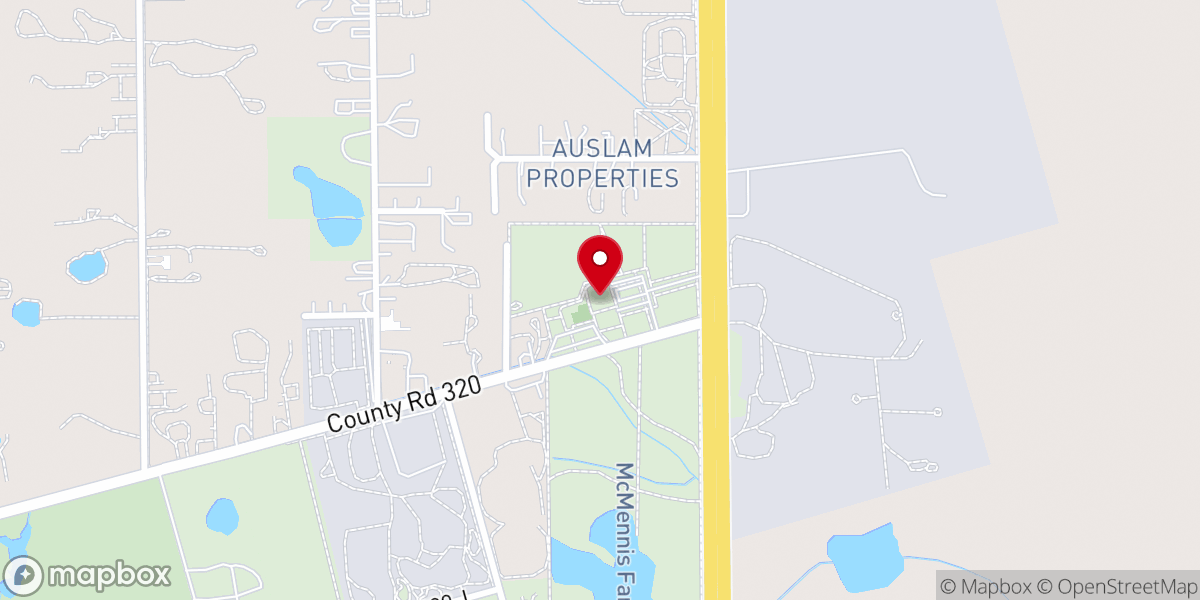 Map showing location of Transformation Church