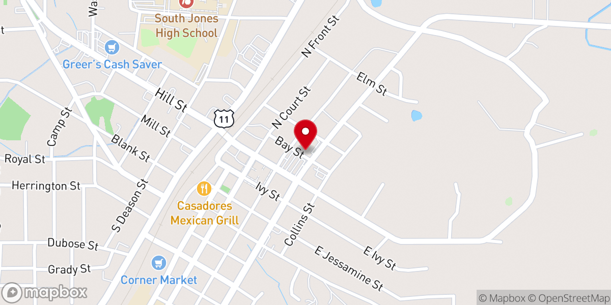 Map showing location of Ellisville Park