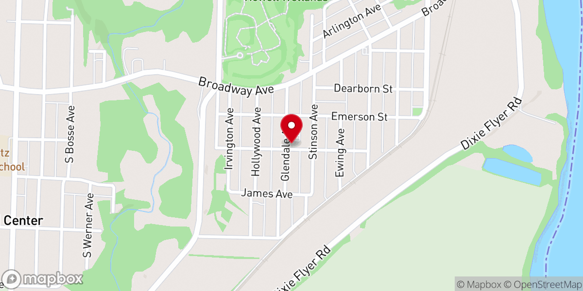 Map showing location of Saint Boniface Parish Office