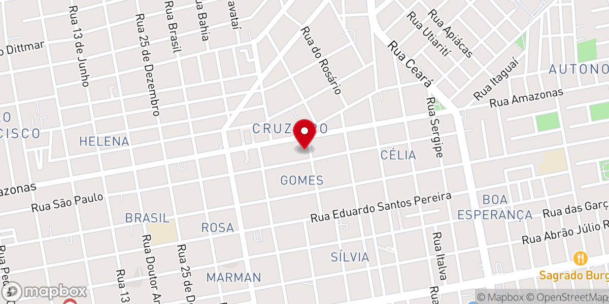 Map showing location of Igreja Matriz Paróquia São João Bosco