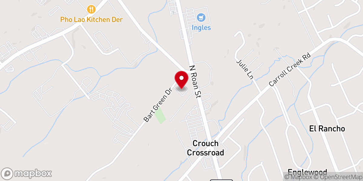 Map showing location of First Church of the Brethren