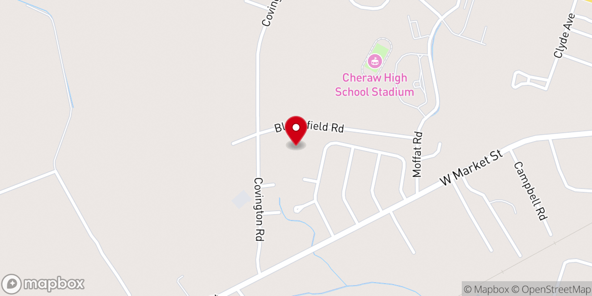 Map showing location of New Life Faith Christian Center