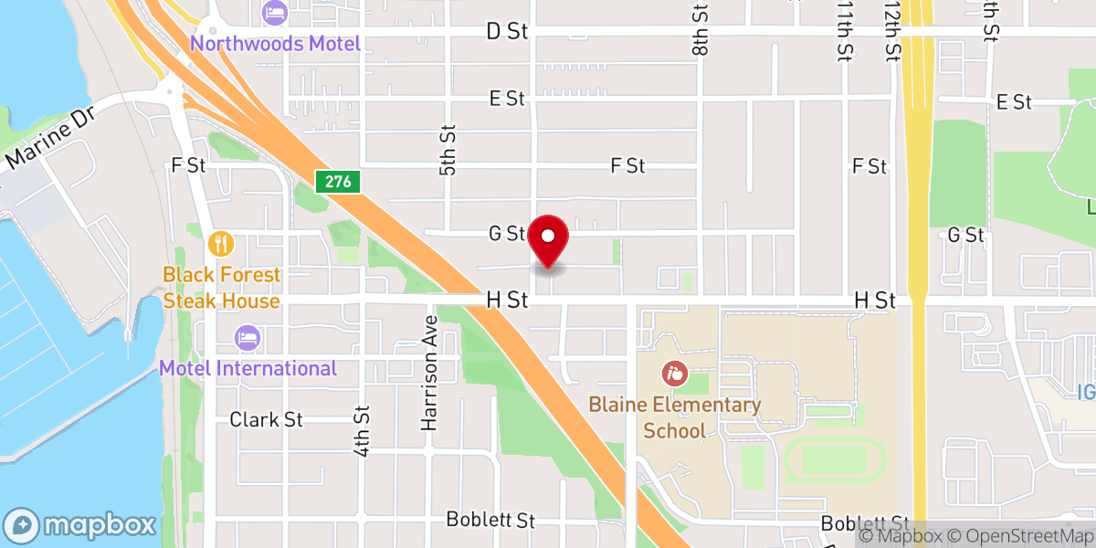 Map showing location of St. Anne Catholic Church