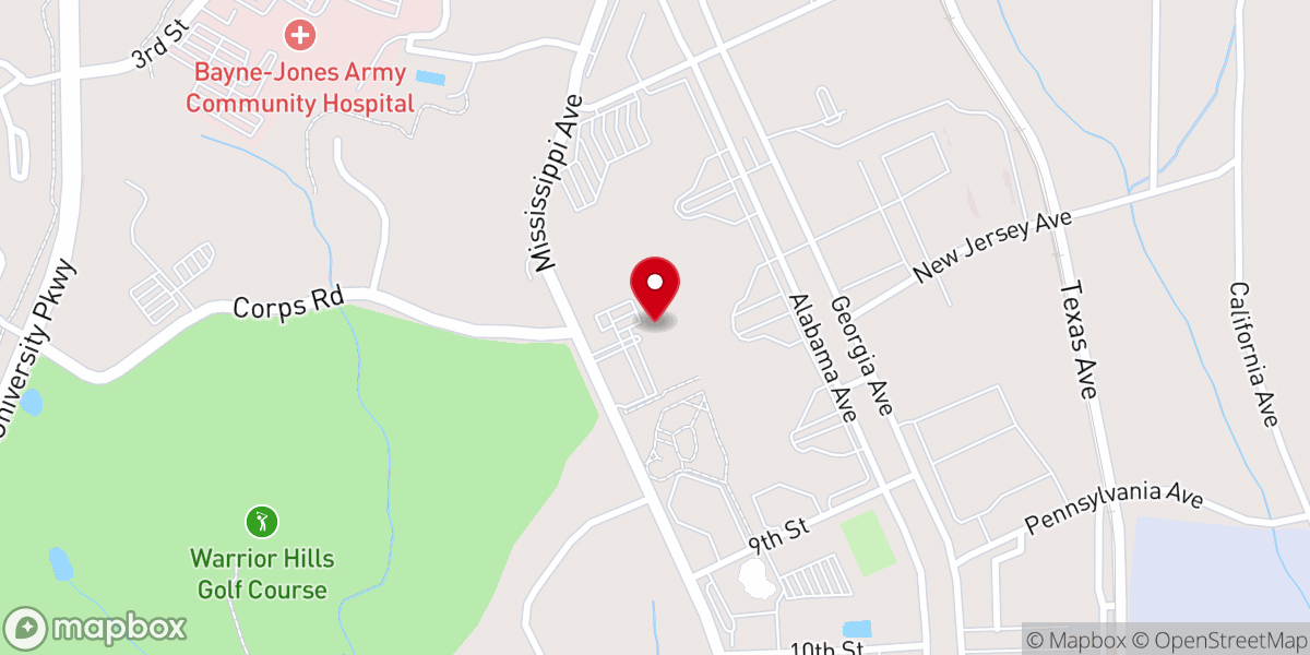 Map showing location of Glory Chapel