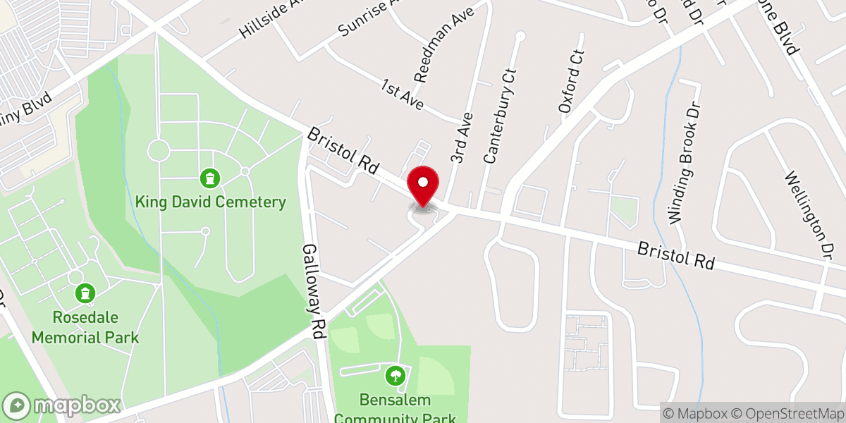 Map showing location of Total Life Church International