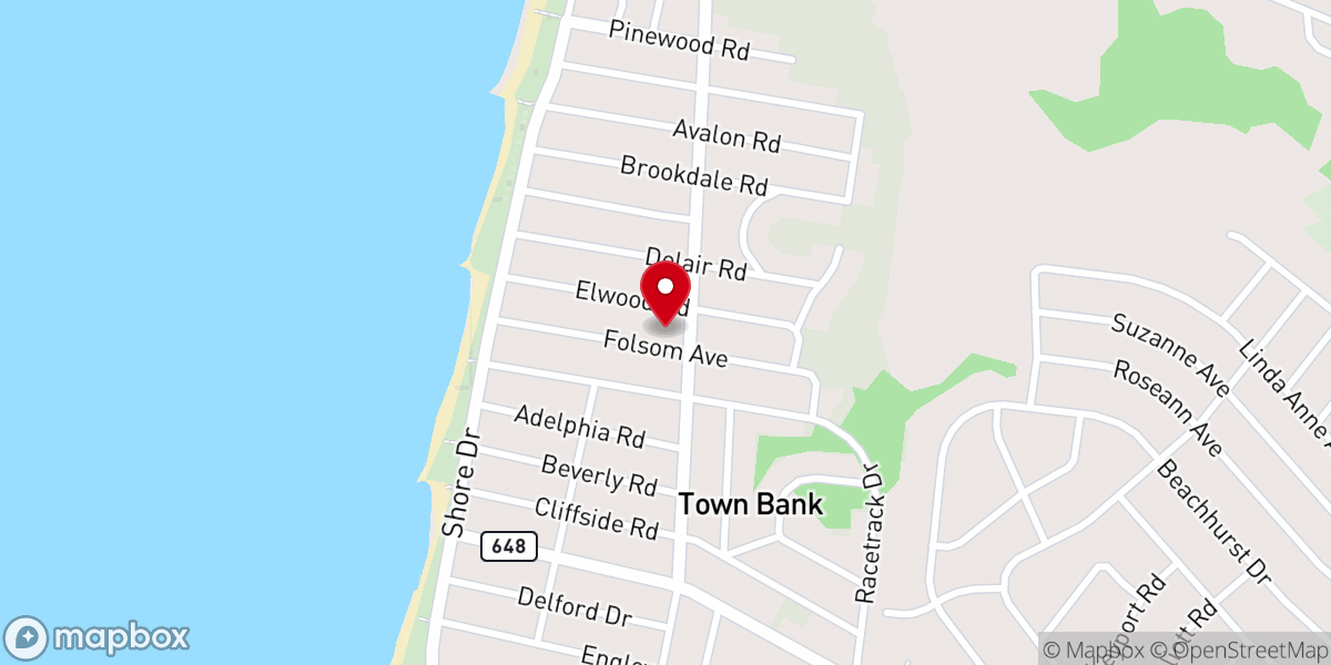 Map showing location of Historic Town Bank Chapel