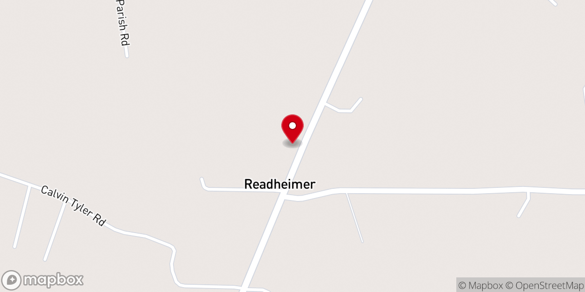 Map showing location of Briarwood Baptist Church
