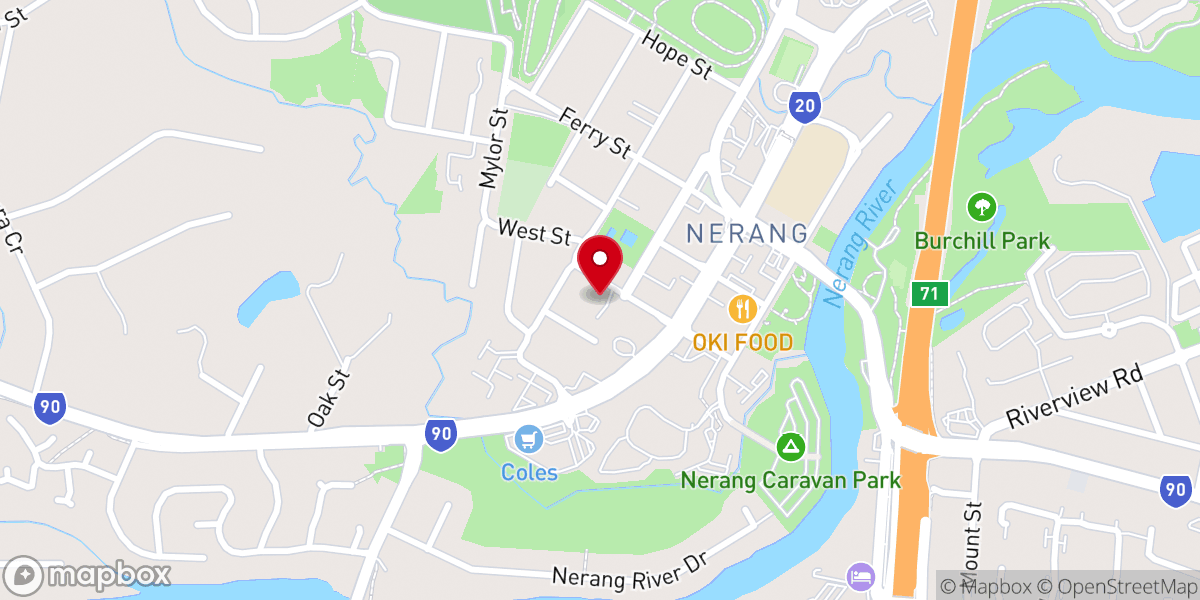 Map showing location of Gold Coast Baptist Church