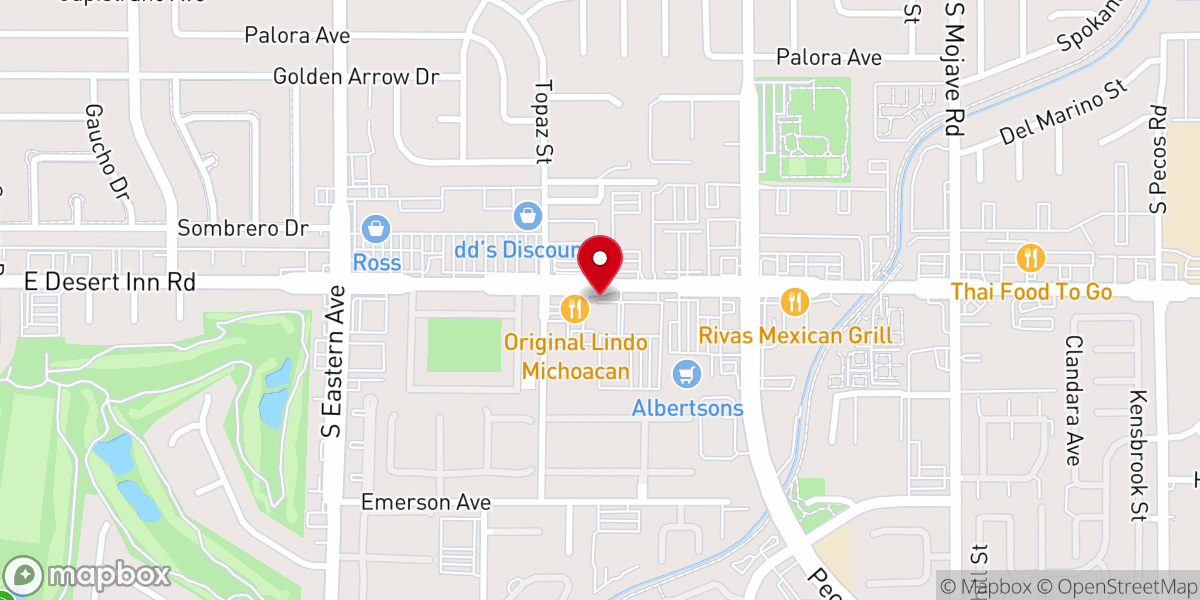 Map showing location of Oasis Baptist Church