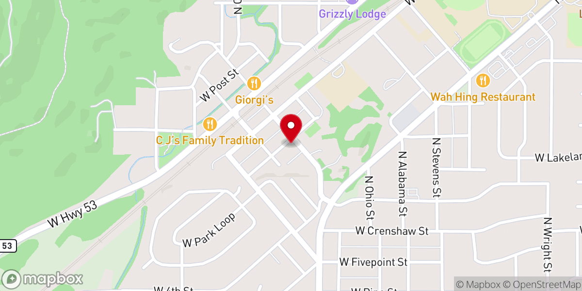 Map showing location of St. Stanislaus Catholic Church