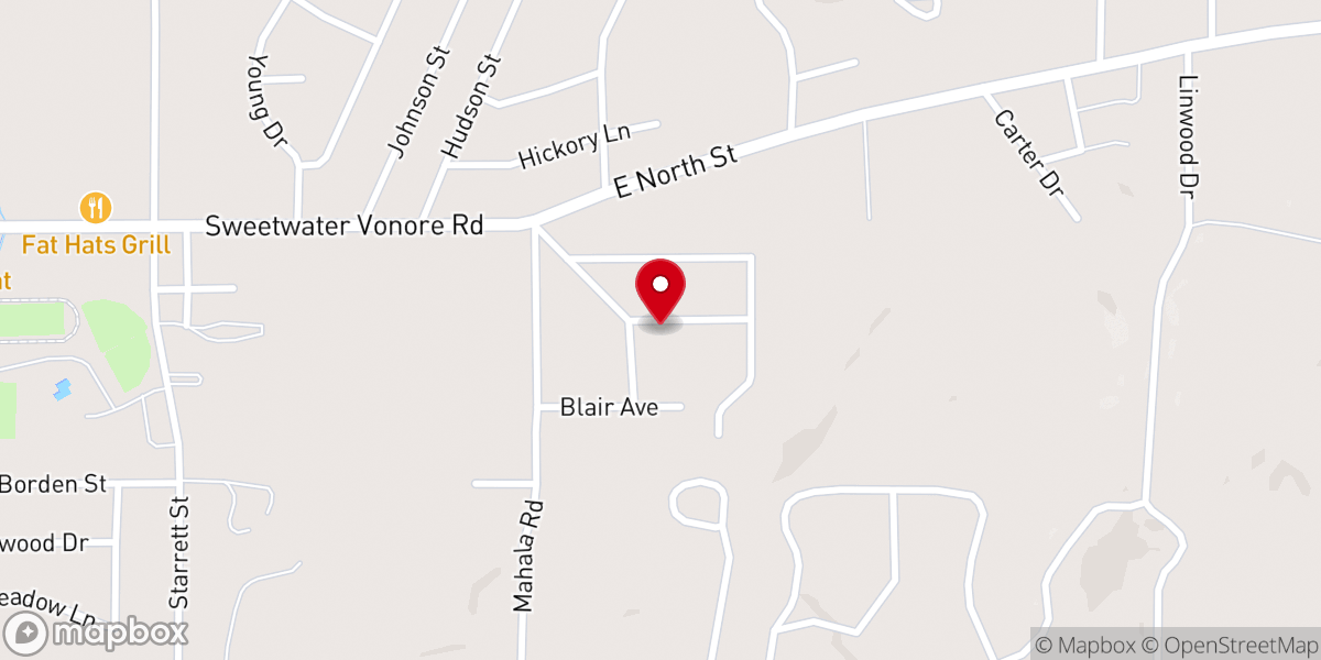 Map showing location of Alta Vista Presbyterian Church